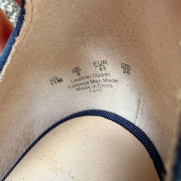 Franco Sarto Womens Faye Wedge Heels Pumps Blue Suede Pointed Toe Size 11 - Picture 6 of 8